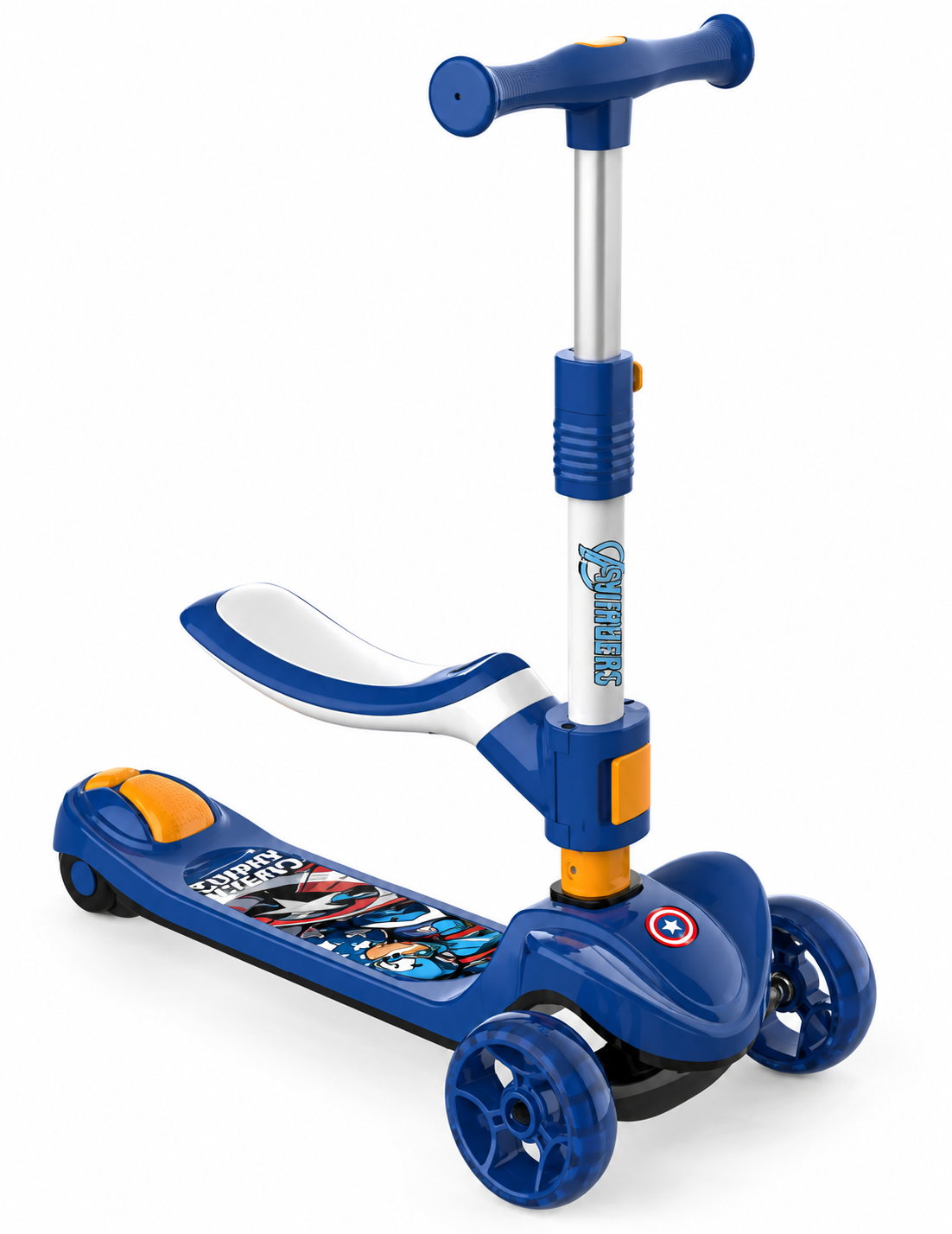 საბავშვო სკუტერი Disney Capitan America 090C Blue